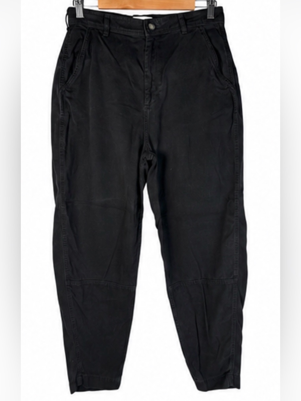 Everlane Black Buttersoft Tencel Chino High Rise Barrel Pants women’s Size 10